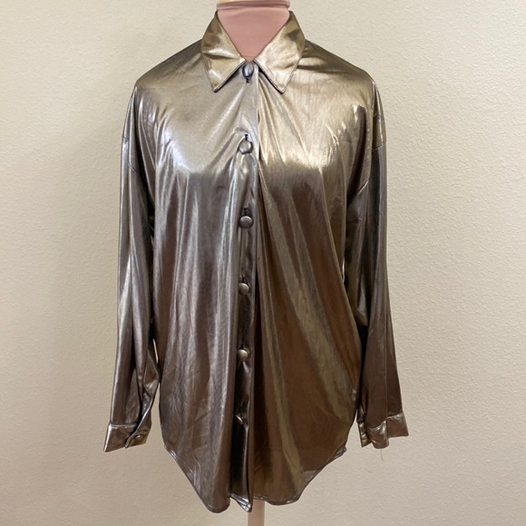 Renaissance Vintage Gold Blouse - Picture 1 of 5